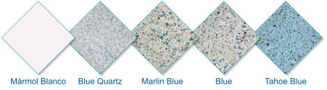 Mármol Blanco Blue Quartz Tahoe Blue Blue Marlin Blue